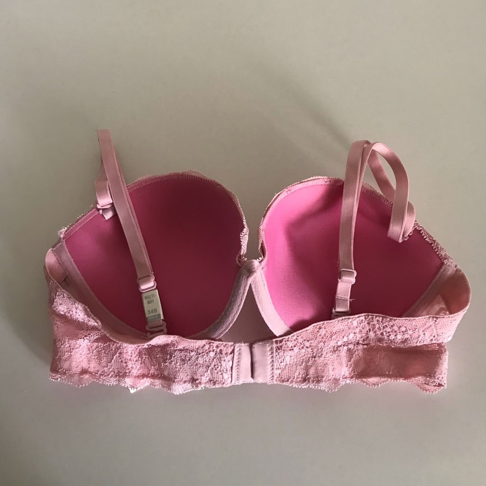 PINK Victoria secret light pink lace multi-way bra - Picture 5 of 6
